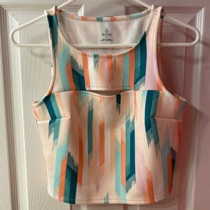 colorful and stretchy top
